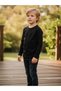 Boys' Cotton Crew Neck Long Sleeve Basic T-Shirt - 8