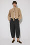 Gabardine Balloon Pants with Elastic Waist