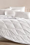 Quilt 100% Cotton Filled with 72 Thread Satin Piping (155X215Cm) White