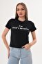 Women's Print Detailed Crew Neck T-Shirt - 260057 - 4