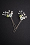 Handmade Floral Crystal Wire Hairpin (Bride – Engagement – Henna) - 2