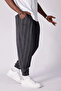 Pleated Anthracite Half Shalwar with Elastic Waistband - 3