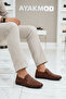 Tan Genuine Leather Gel Sole Men's Classic Shoes 410 m - 2