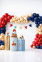100-Piece Balloon Chain Set – Red Midnight Blue Cream Balloon |   Boy's Birthday, Baby Shower - 5