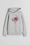 Rammstein Music Group Printed Gray Hooded Sweatshirt Hoodie
