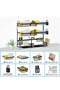 3 Layer Over The Sink Dish Drying Rack Organizer Black - 3