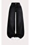 Women's black baggy loose jeans