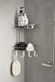 Bathroom Corner Shelf Hanging Shower Organizer and Shampoo Holder 2-Tier Chrome Ek-02 - 3