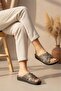 Lema Trend Comfort Cross-Strapped Anatomical Sole Women's Slippers