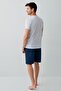 Men's & Children's Shorts Sets Sold Separately |   100% Cotton Father Son Summer Suit Combination - 3
