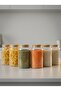 Set of 6 Vacuum-Sealed Large Glass Storage Containers – 1500 Cc with Bamboo Lids - 2