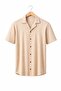 Short-Sleeved Waffle Fabric Shirt Darkesim Slim Fit Basic Cotton
