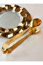 Salad Serving Tongs Gold Metal Embellished – Classic Model - 4