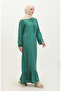 Viscose Long Sleeve Dress 6699-17 Green - 2