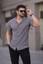 short sleeve waffle shirt cotton comfortable slim fit cut narrow cut summer t-shirt