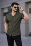 short sleeve waffle shirt cotton comfortable slim fit cut narrow cut summer t-shirt