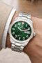 Steel Cord&Case Calendar Men Wrist Watch Bracelet Gift Silver-Green Zmdk1204 - 4