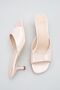 Women's Heeled Slippers - 5 cm Thin Heel, Blunt Toe Women's Slippers, Patent Leather - 4
