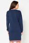 Women Solid Mini Dress, Navy Blue - 4