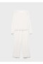 Perforated Cotton Two-Piece Pajamas - 3