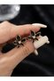 Flower Model Women's Earrings Detailed Stylish Modern Steel Earrings - 2