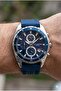Men's Wristwatch |   Navy Blue Dial, Sports Silicone Strap, Multifunctional