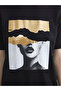 Esvab • Modern & Distinctive Zero Roba Collar Printed Loose Fit Women's T-Shirt - 3