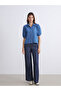 Esvab • Modern & Distinctive Women's Jean Shirt with Balloon Sleeves - 2