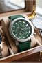 Green Men's Wristwatch |   49mm Large Case, Sporty and Multifunctional, 5 Atm - 4