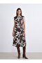 Esvab • Modern & Distinctive Floral Belted Shirt Dress