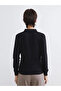 Lcw vision black polo collar women's knit sweater - 4
