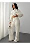 بلوزة بأزرار وبنطلون، طقم تريكو أنيق - 6