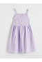Lcw Eco Lilac Square Neck Girls' Dress