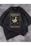 Washable Duck Anatomy Printed Unisex Oversize Vintage T-Shirt