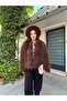 Women's Brown Fringed Trend Premium Fur - 2