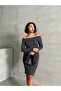 Off-Shoulder Midi Dress -Ka12343 - 5