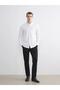Black Standard Fit Gabardine Men's Chino Trousers (S6)