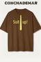 Suit up Barney Printed Premium Oversize Cotton T-Shirt