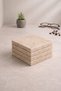 10×10 Natural Travertine Marble Coasters – Set of Four |   Premium Table & Presentation Accessory - 2
