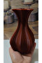 Curvebloom Striped Decorative Bioplastic Vase – Elegant and Stylish Design (Flowers Not Included) - 5
