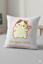 "My Bones Are Big" Motto Design Satin Decorative Pillow – 30X30 cm - 2