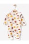 Baby Boy 3-6 / 6-9 Months Printed 3-Piece Jumpsuit Set with Booties and Bottom Fasteners - 2