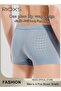 Men's 4 Pack Cotton Boxer Brief Sets Breathable Underwear Soft Stretch Boxer Shorts - 2