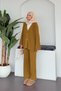 Eda İkili Knitwear Set Mustard - 2