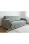 Sofa Cover 180X210 cm |   Stylish Design with Non-Slip Texture and Tassels, 100% Cotton - 6