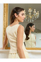 Women Yellow Tweed Waistcoat - 4