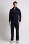 Navy Blue Classic Men's Tracksuit Set with Removable Hood, Comfortable Fit - 5