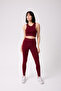 Aura model high waist gathering detail seamless leggings - 3
