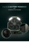 D-cell Battery Operated Camping Fan, 8.5 Inch, Quiet USB Desk Fan with 4 Levels LED Lantern, SOS Lig - 3