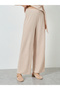 Women Cream Textured Top and Wide Leg Pants Set - 4